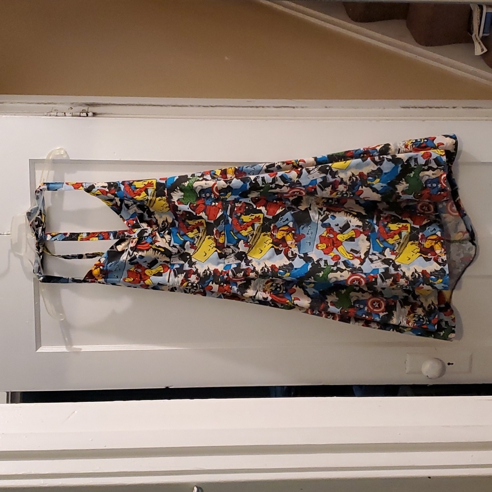 Custom super hero halter dress